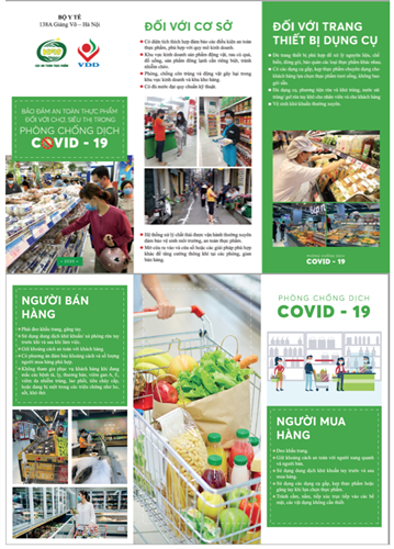 TUYÊN TRUYỀN BẢO ĐẢM AN TOÀN THỰC PHẨM ĐỐI VỚI CHỢ, SIÊU THỊ TRONG PHÒNG CHỐNG DỊCH  COVID-19